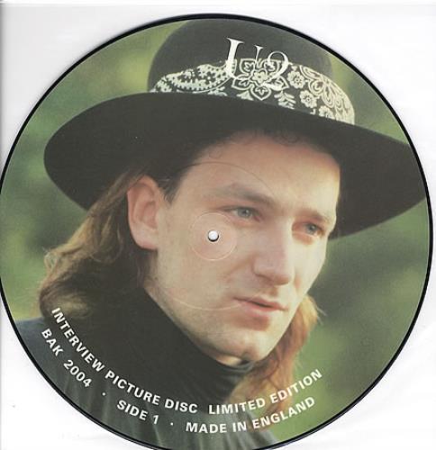 U2 Interview Picture Disc - Bono picture picture disc LP (vinyl picture disc album) UK U-2PDIN349667