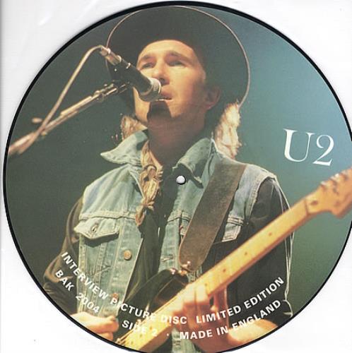 U2 Interview Picture Disc - Bono picture picture disc LP (vinyl picture disc album) UK U-2PDIN349667