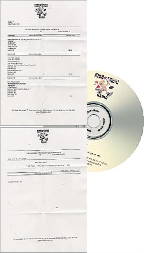 U2 King Biscuit Flower Hour CD album (CDLP) US U-2CDKI231887