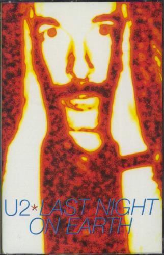 U2 Last Night On Earth cassette single UK U-2CSLA99426