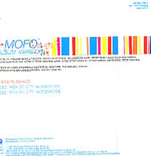 U2 Mofo CD single (CD5 / 5") Mexican U-2C5MO101723