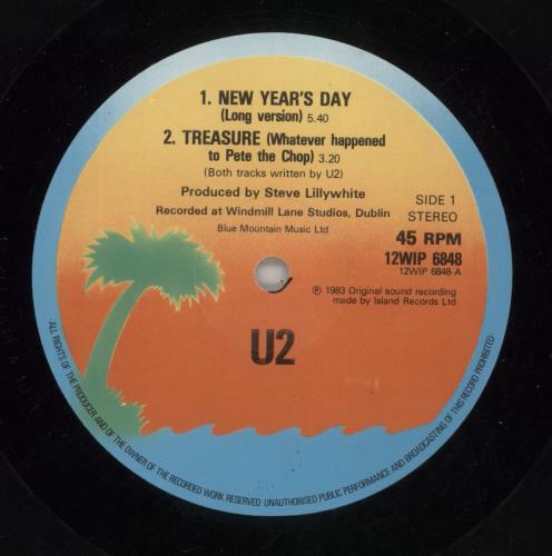 U2 New Year's Day - P/S - EX 12" vinyl single (12 inch record / Maxi-single) UK U-212NE10522