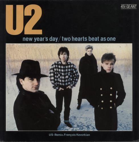 U2 New Year's Day 12" vinyl single (12 inch record / Maxi-single) French U-212NE21914