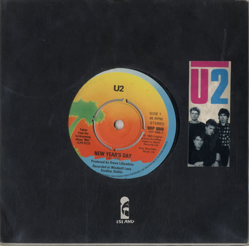 U2 New Year's Day 7" vinyl single (7 inch record / 45) UK U-207NE599708