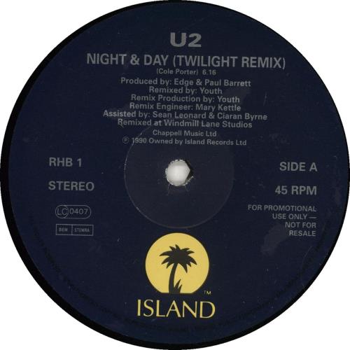 U2 Night & Day - VG 12" vinyl single (12 inch record / Maxi-single) UK U-212NI309814