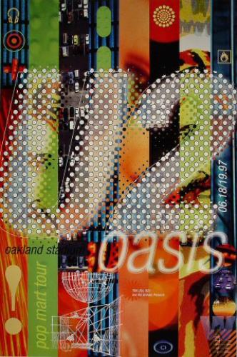 U2 Oakland Stadium 1997 poster US U-2POOA351016