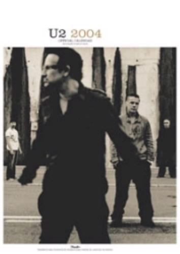 U2 Official Calendar 2004 calendar UK U-2CAOF263619