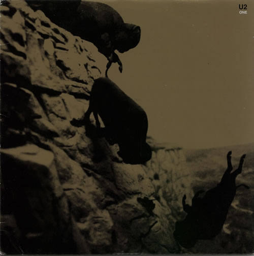 U2 One - Gold Promo Stamped 12" vinyl single (12 inch record / Maxi-single) US U-212ON602414