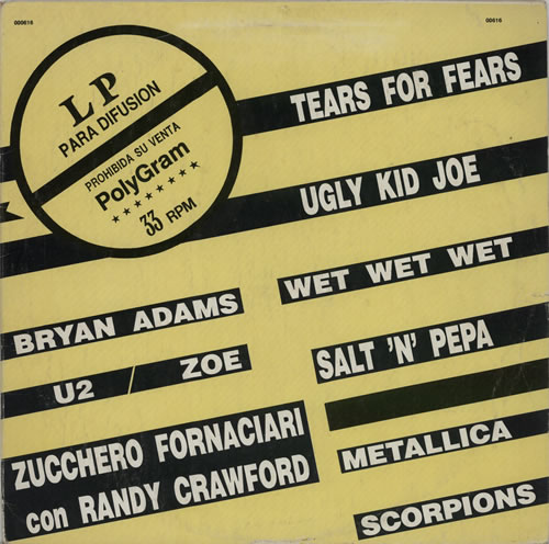 U2 Polygram Disco Para Promocion vinyl LP album (LP record) Argentinean U-2LPPO602386