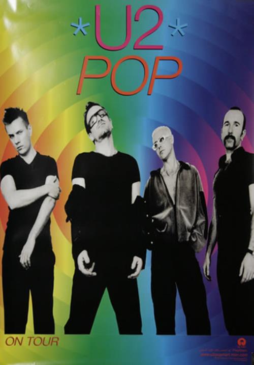 U2 Pop - On Tour - Multi-Coloured Background poster US U-2POPO478347