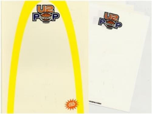 U2 Pop Mart Folder + Headed Paper memorabilia UK U-2MMPO171705