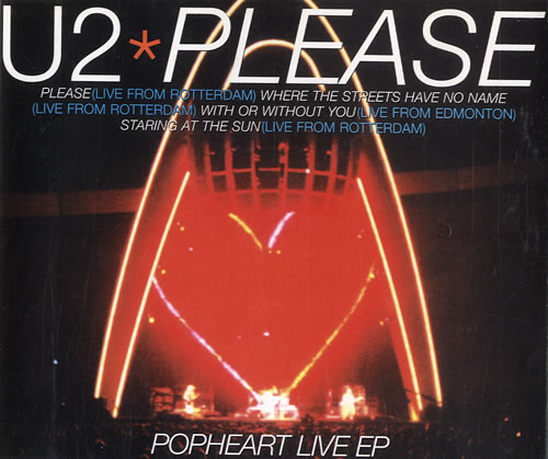 U2 Popheart Live EP CD single (CD5 / 5") Australian U-2C5PO96943