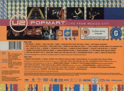 U2 PopMart - Live From Mexico City - Deluxe Edition DVD UK U-2DDPO409599