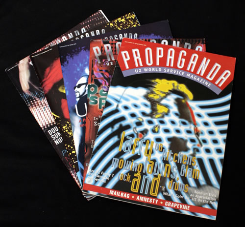 U2 Propaganda - Set of 5 Issues fanzine UK U-2FAPR546452