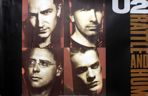 U2 Rattle & Hum poster UK U-2PORA550439