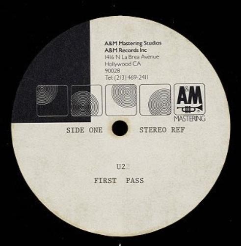 U2 Rattle And Hum - Side One First Pass vinyl LP album (LP record) US U-2LPRA165610