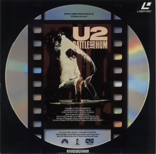 U2 Rattle And Hum laserdisc / lazerdisc Dutch U-2LZRA657335