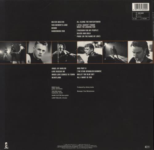 U2 Rattle And Hum 2-LP vinyl record set (Double LP Album) German U-22LRA785424