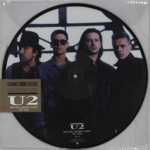 U2 Red Hill Mining Town (2017 Mix) - RSD17 12" vinyl picture disc (12 inch picture record) UK U-22PRE671650