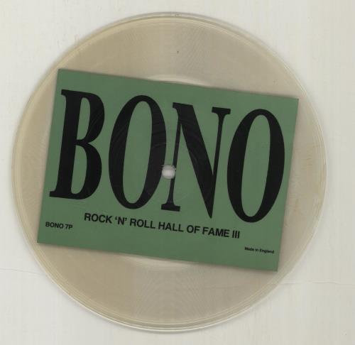 U2 Rock 'N' Roll Hall Of Fame III 7" vinyl picture disc (7 inch picture disc single) UK U-27PRO688546