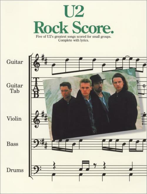 U2 Rock Score book US U-2BKRO433206