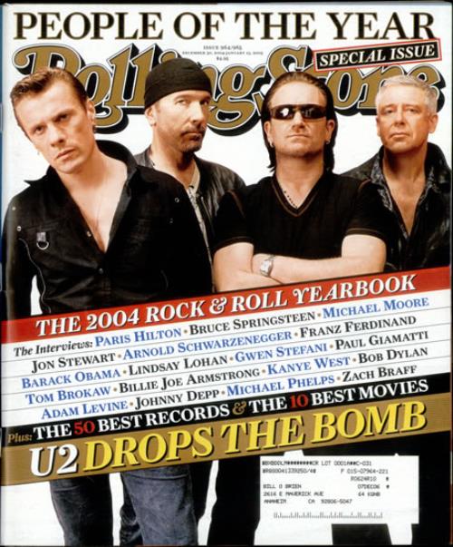 U2 Rolling Stone - 2004 Yearbook magazine US U-2MARO511163