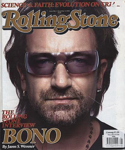 U2 Rolling Stone - November 2005 magazine US U-2MARO382037