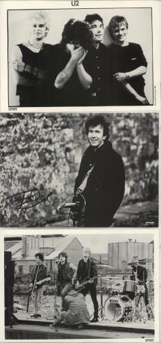 U2 Set Of 3 Publicity Photographs photograph UK U-2PHSE876572