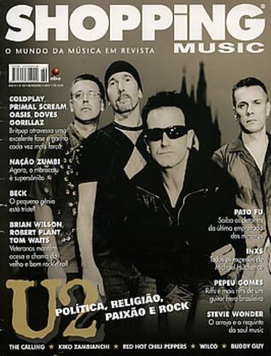 U2 Shopping Music - November 2002 magazine Brazilian U-2MASH286366