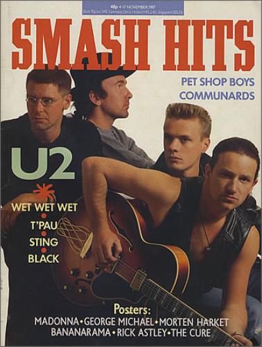 U2 Smash Hits magazine UK U-2MASM368985