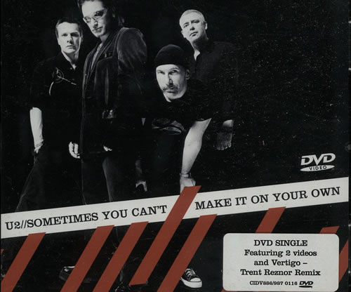U2 Sometimes You Can't Make It On Your Own DVD Single UK U-2DSSO314519