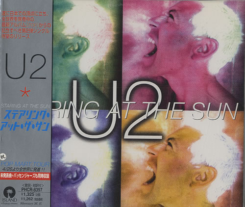 U2 Staring At The Sun CD single (CD5 / 5") Japanese U-2C5ST82071