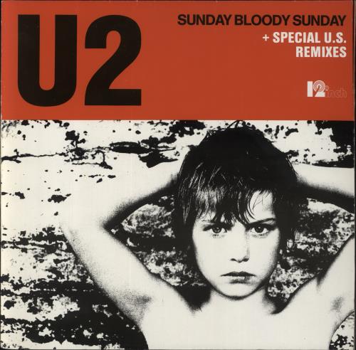 U2 Sunday Bloody Sunday - 1st - EX 12" vinyl single (12 inch record / Maxi-single) German U-212SU686372
