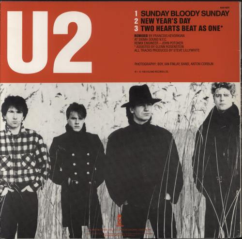 U2 Sunday Bloody Sunday - 1st - EX 12" vinyl single (12 inch record / Maxi-single) German U-212SU686372