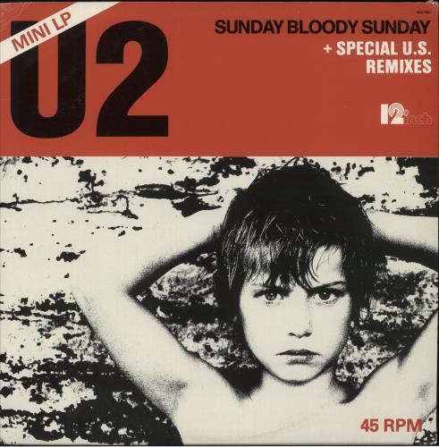 U2 Sunday Bloody Sunday 12" vinyl single (12 inch record / Maxi-single) Brazilian U-212SU215035