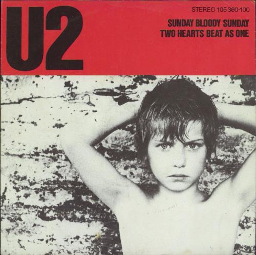 U2 Sunday Bloody Sunday 7" vinyl single (7 inch record / 45) German U-207SU627346