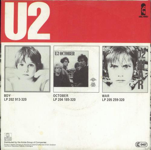 U2 Sunday Bloody Sunday 7" vinyl single (7 inch record / 45) German U-207SU627346