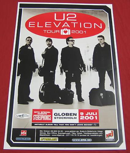 U2 Swedish Tour Poster 2001 poster Swedish U-2POSW359781