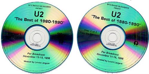 U2 The Best Of 1980-1990 2 CD album set (Double CD) US U-22CTH126732