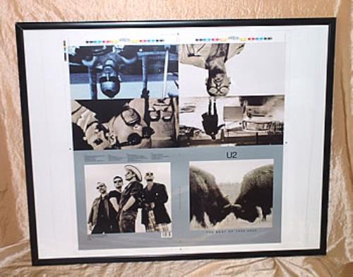 U2 The Best Of 1990-2000 - framed artwork memorabilia UK U-2MMTH233384