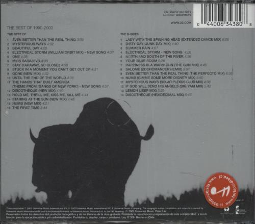 U2 The Best Of 1990-2000 3-disc CD/DVD Set Chile U-23DTH865277
