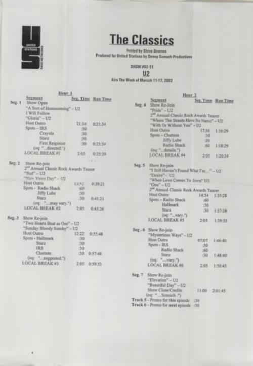 U2 The Classics 2 CD album set (Double CD) US U-22CTH215844