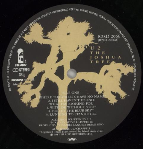 U2 The Joshua Tree + Sticker vinyl LP album (LP record) Japanese U-2LPTH231854