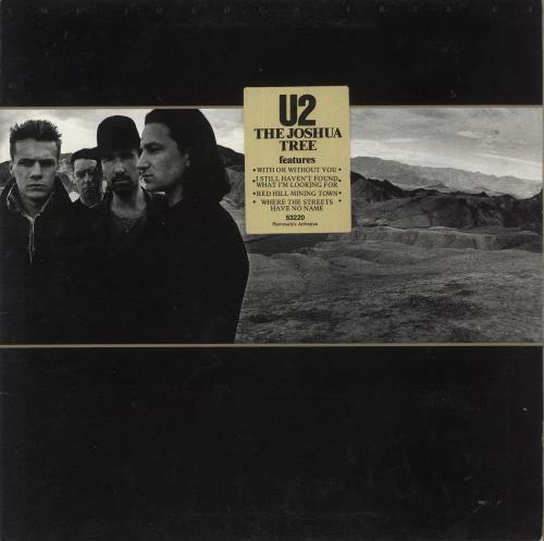 U2 The Joshua Tree - Hype Sticker - EX vinyl LP album (LP record) Australian U-2LPTH737949