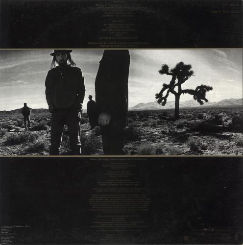 U2 The Joshua Tree - Hype Sticker - EX vinyl LP album (LP record) Australian U-2LPTH737949