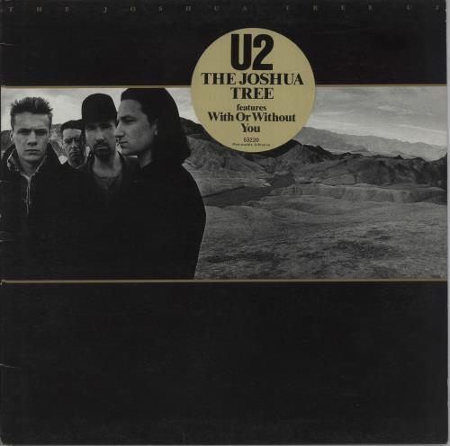 U2 The Joshua Tree - Hype Sticker vinyl LP album (LP record) Australian U-2LPTH678170