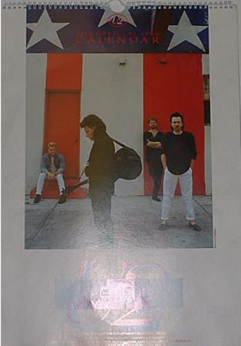 U2 The Official 1986 Calendar calendar UK U-2CATH264791