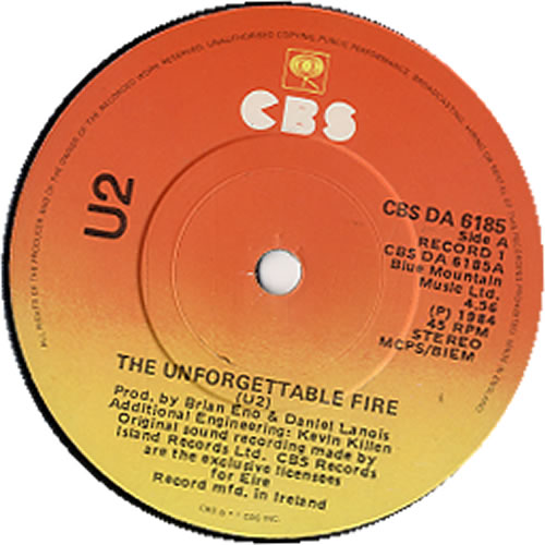 U2 The Unforgettable Fire - Doublepack 7" vinyl single (7 inch record / 45) Irish U-207TH593600