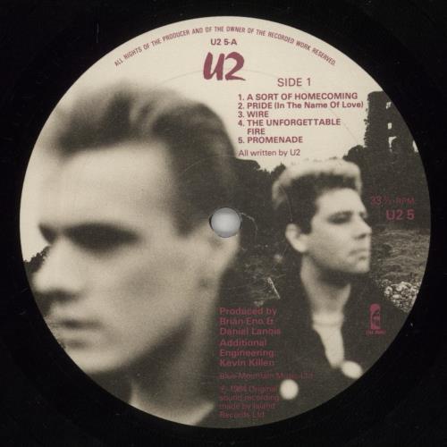 U2 The Unforgettable Fire - VG vinyl LP album (LP record) UK U-2LPTH875620