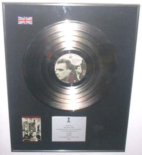 U2 The Unforgettable Fire award disc UK U-2AWTH148292